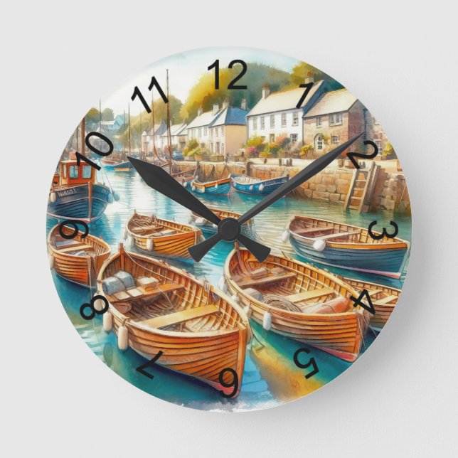 Reloj Redondo Mediano Hecho por el día (Anverso)