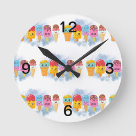 Reloj Redondo Mediano helado