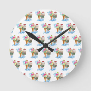 Reloj Redondo Mediano helado