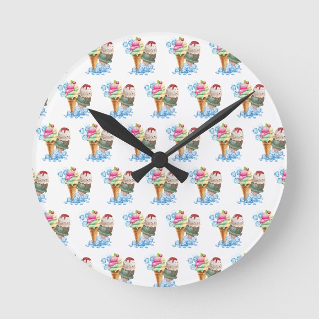 Reloj Redondo Mediano helado (Anverso)