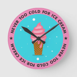 Reloj Redondo Mediano Helado