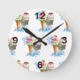 Reloj Redondo Mediano helado