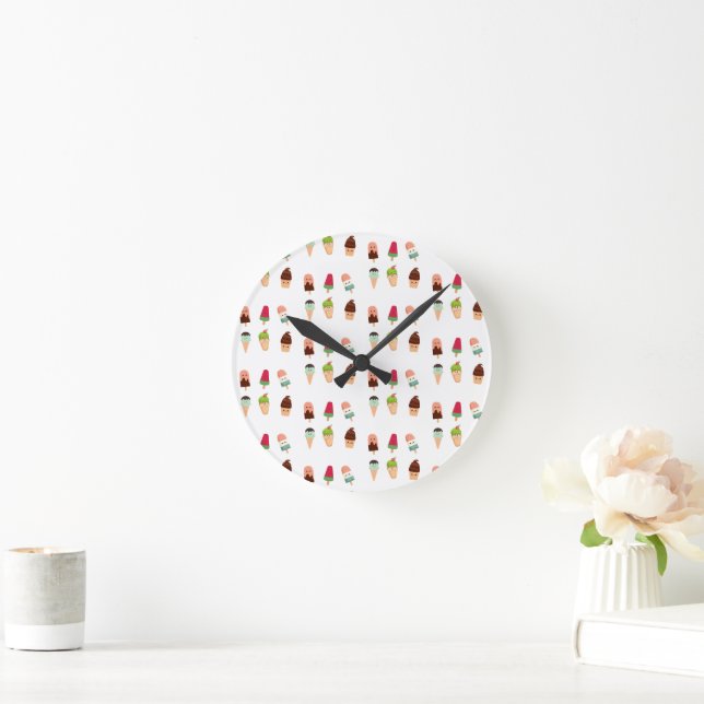 Reloj Redondo Mediano helado de verano (Hogar)