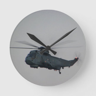 Reloj Redondo Mediano Helicóptero militar de Sea King