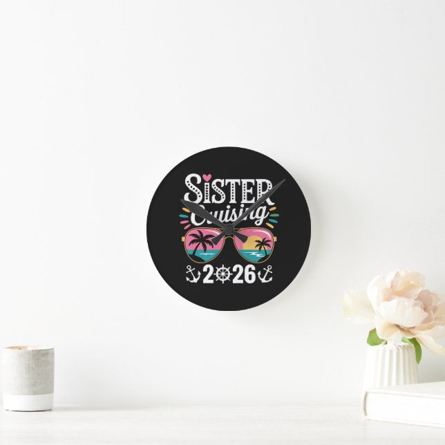 Reloj Redondo Mediano Hermana Crucero 2026 (Hogar)