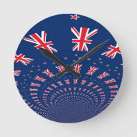 Hermoso diseño de arte con bandera de Nueva Zeland