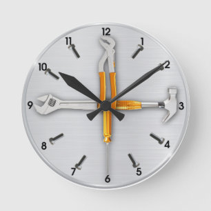 Reloj Redondo Mediano Herramientas