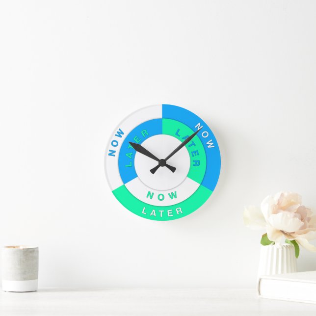 Reloj Redondo Mediano Herramientas de aplazamiento (Hogar)