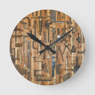 Reloj Redondo Mediano Herramientas del comercio