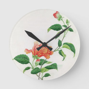 Reloj Redondo Mediano Hibisco
