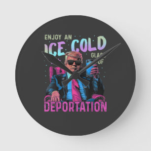 Reloj Redondo Mediano HIELO Disfruta un Hielo Frío
