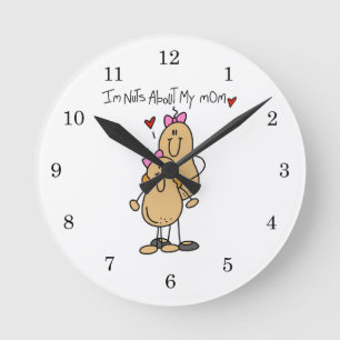 Reloj Redondo Mediano Hija - Camisetas y regalos locos por mi mamá