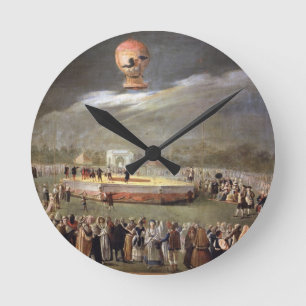 Reloj Redondo Mediano Hinche la ascensión en los jardines de Aranjuez,