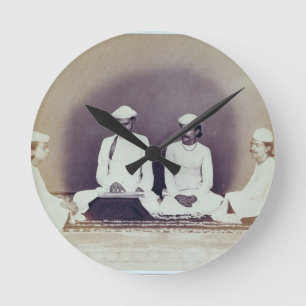Reloj Redondo Mediano Hindu Brahmins in Delhi, 19th century (sepia photo