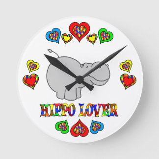 Reloj Redondo Mediano Hippo Lover