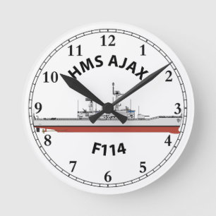 RELOJ REDONDO MEDIANO HMS AJAX - ORIG DE LÍDER F114