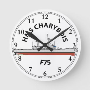 RELOJ REDONDO MEDIANO HMS CHARYBDIS - F75 - ORIG LÍDER