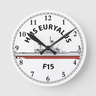 RELOJ REDONDO MEDIANO HMS EURYALUS - F15 - ORIG LÍDER