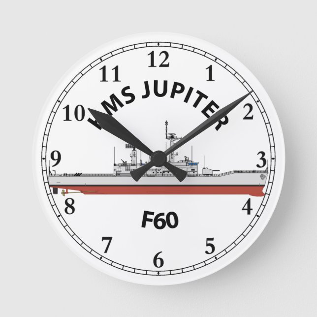 RELOJ REDONDO MEDIANO HMS JUPITER - F60 - ORIG LÍDER (Anverso)