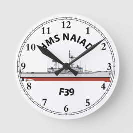 RELOJ REDONDO MEDIANO HMS NAIAD - F39 - ORIG LÍDER