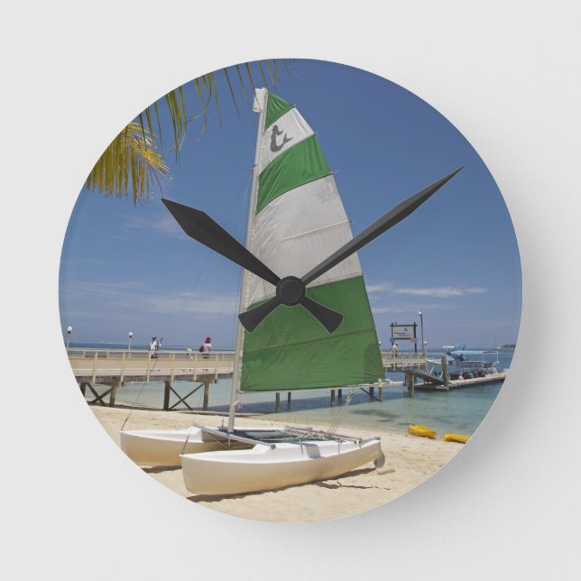 Reloj Redondo Mediano Hobie Cat, Plantation Island Resort (Anverso)