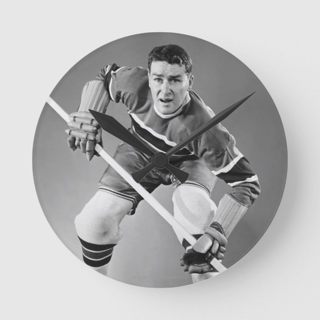 Reloj Redondo Mediano Hockey Defenseman (Anverso)