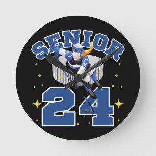 Reloj Redondo Mediano Hockey sobre hielo divertido senior 2024