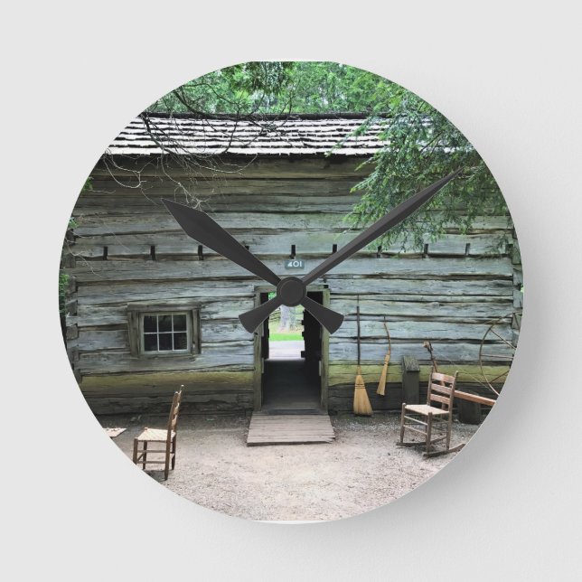 Reloj Redondo Mediano Hogar appalache en Mabry Mill, Virginia (Anverso)