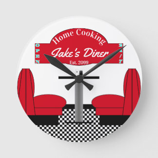 Reloj Redondo Mediano Hogar Diner Cocina Restaurante Grill Man Cave