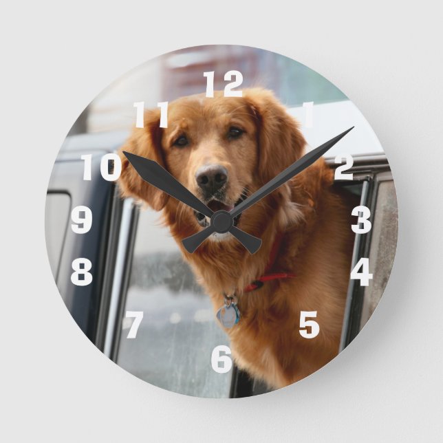 Reloj Redondo Mediano Hola (Anverso)