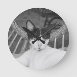 Reloj Redondo Mediano Hola, Meow...