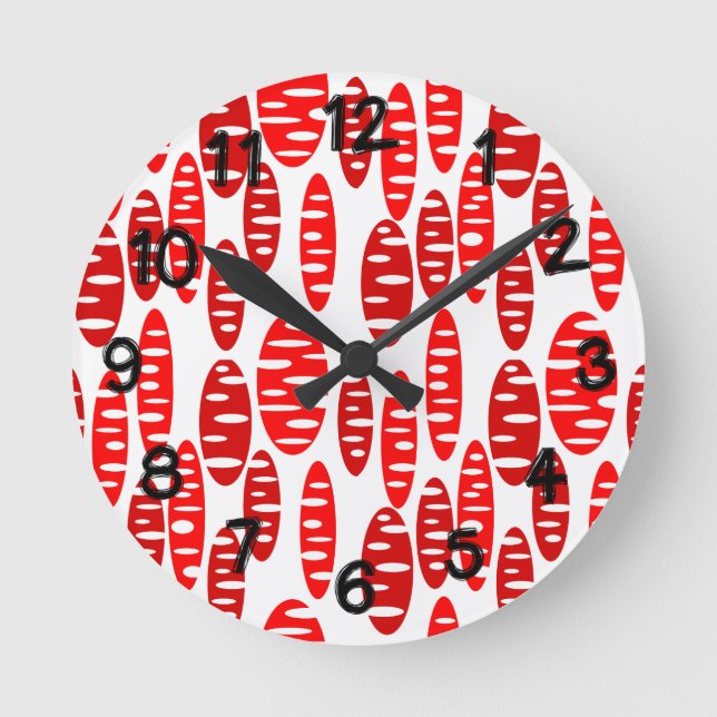 Reloj Redondo Mediano Holey Ovals  (Anverso)