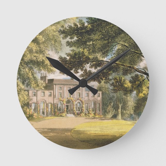 Reloj Redondo Mediano Holly Grove House, from Ackermann's 'Repository of (Anverso)