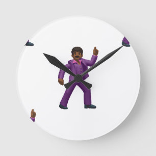 Reloj Redondo Mediano Hombre bailando de emoji