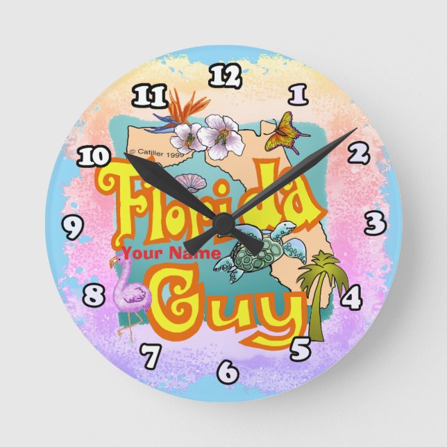 Reloj Redondo Mediano Hombre de Florida (Anverso)