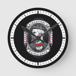 Reloj Redondo Mediano Hombre elegante con barba