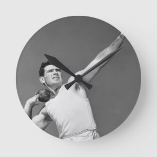 Reloj Redondo Mediano Hombre que lanza Shotput