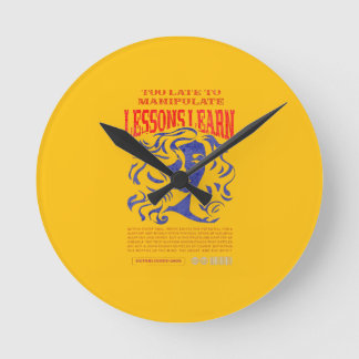 RELOJ REDONDO MEDIANO HOME DECOR MANIPULATE LESSONS LEARN WALL CLOCK 