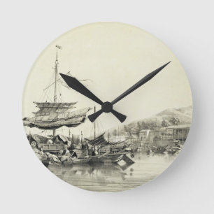 Reloj Redondo Mediano Hong Shang, plate 17 from 'Sketches of China', eng
