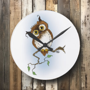 Reloj Redondo Mediano Hoot the Owl
