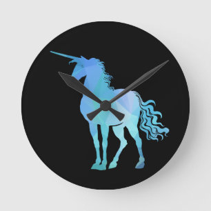 Reloj Redondo Mediano Hora de Unicornio Mágica