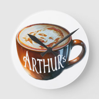 Reloj Redondo Mediano hora del café