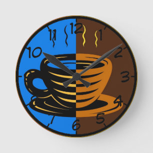 Reloj Redondo Mediano Hora del café