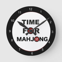 Reloj Redondo Mediano Hora para Mahjong