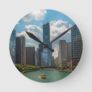 Reloj Redondo Mediano Horizonte Chicago