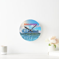 Horizonte de la ciudad de Singapur retro