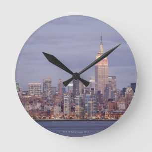 Reloj Redondo Mediano Horizonte de New York City