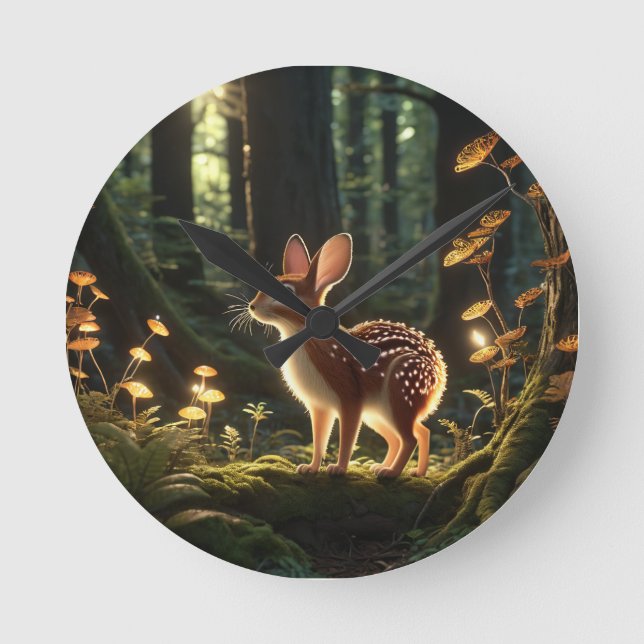 Reloj Redondo Mediano Horloge Luminous Rabbit (Anverso)
