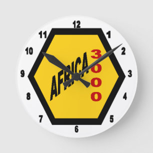 Reloj Redondo Mediano Horloge murale acrylique, Ronde Medium AFRICA 3000
