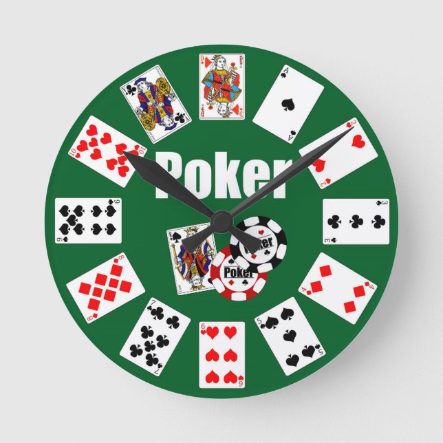 Reloj Redondo Mediano Horloge POKER Click for Graph (Anverso)